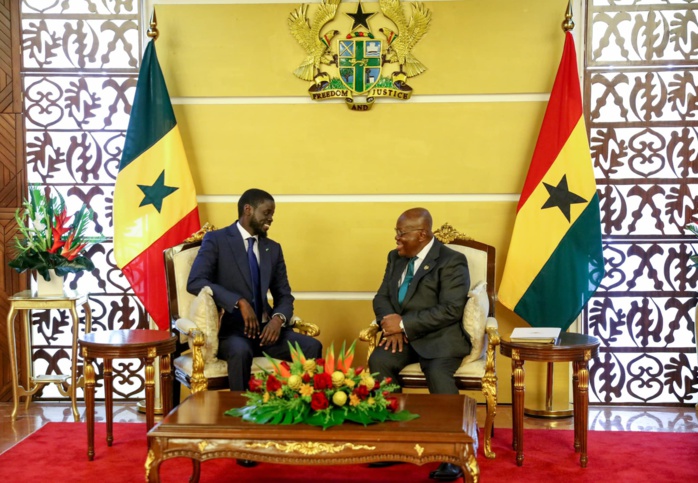 En visite au Ghana : Le président Diomaye Faye accueilli par son homologue Akufo-Addo