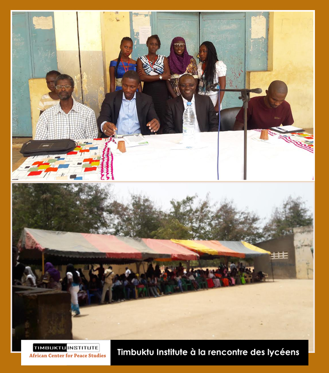 TIMBUKTU INSTITUTE LANCE “EDUCATING FOR PEACE” PROGRAMME DE PRÉVENTION DE L’EXTRÉMISME VIOLENT EN DIRECTION DES JEUNES