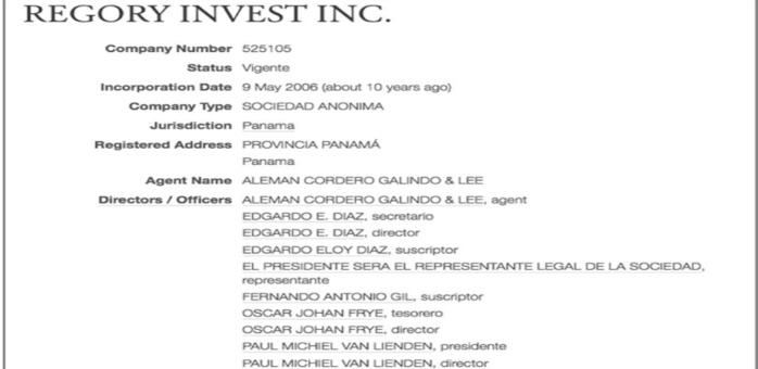 Sur les traces de la troisième société offshore de Pape Mamadou Pouye : La face cachée de Regory Invest