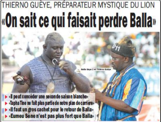 Le préparateur mystique de Balla Gaye 2, Thiérno Gueye est sorti de son mutisme pour faire des révélations suite à …