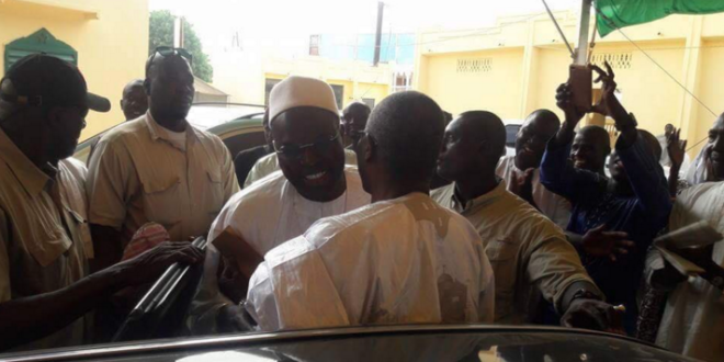 TOUBA : Chaleureuses retrouvailles entre Tanor Dieng et Khalifa Sall chez le khalife