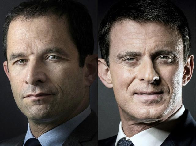 Primaire PS : Hamon et Valls qualifiés pour le second tour