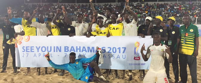Beach Soccer : Le Sénégal occupe la première place en Afrique et 11e mondial Les Lions du Sénégal occupent la première place en Afrique.
