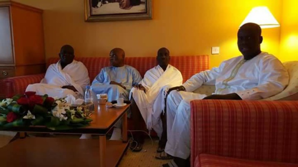 Abdoulaye Wade reçoit Malick Gakou, Oumar Sarr et Mamadou Diop Decroix