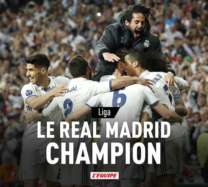 Le Real Madrid est champion d'Espagne !