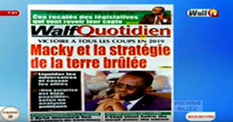 Revue de Presse WalfTv du Mardi 22 Août 2017 en images