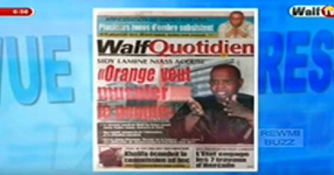 Revue de Presse WalfTv du Mercredi 22 Novembre 2017