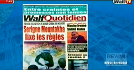 Revue de Presse WalfTv du Vendredi 26 Janvier 2018