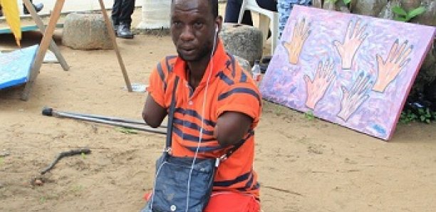 Traoré Adama, le peintre ‘’sans bras’’, la curiosité du MASA 2018