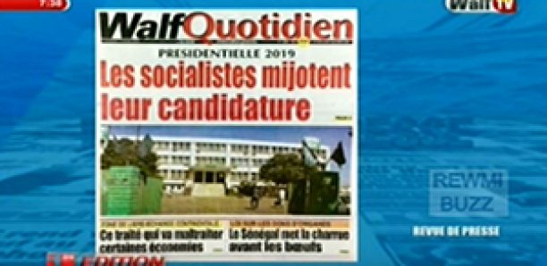 Revue de Presse WalfTv du Vendredi 23 Mars 2018