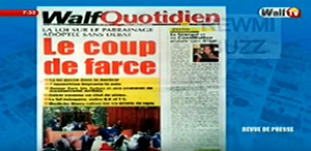 Revue de Presse WalfTv du Vendredi 20 Avril 2018