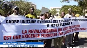 Les inspecteurs de l'Éducation dans la rue le 28 septembre