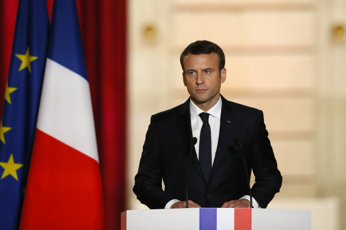 Macron condamne les tirs de roquettes par le Hamas sur Israël