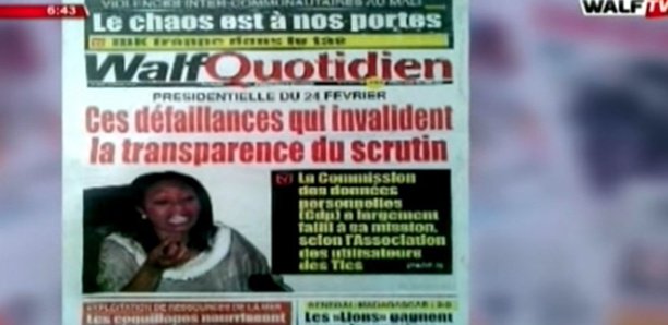 Revue de Presse WalfTv du lundi 25 Mars 2019