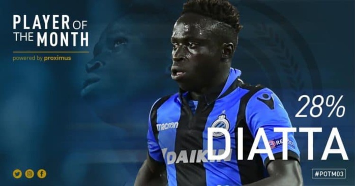 Belgique – FC Bruges / Krepin Diatta désigné joueur du mois de Mars