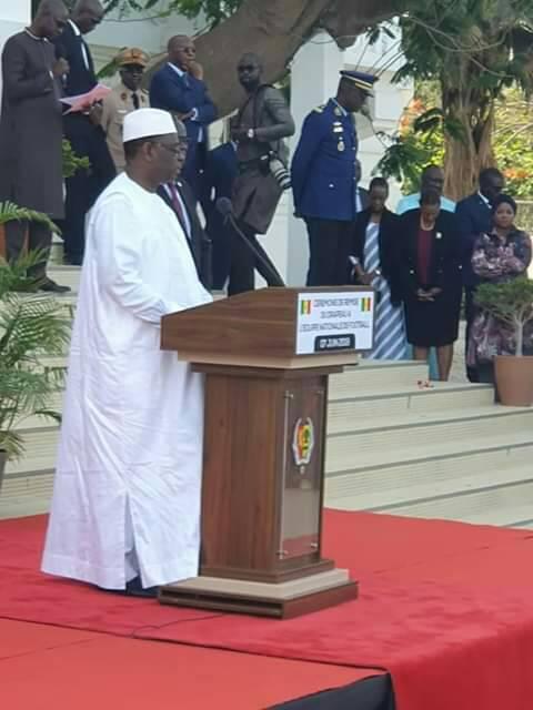 Cérémonie remise de Drapeau / Macky Sall : « Vous avez tout ce qu’il faut pour entrer dans l’histoire… »