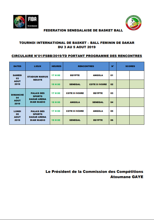 Tournoi international de Basket : Les "Lionnes" entrent en lice ce samedi contre la Côte d'Ivoire