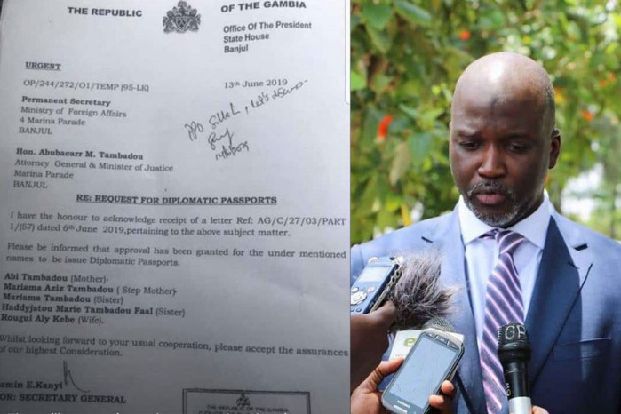 Gambie - Trafic de passeports diplomatiques: Des dizaines de personnes arrêtées, le ministre de la Justice au cœur du scandale
