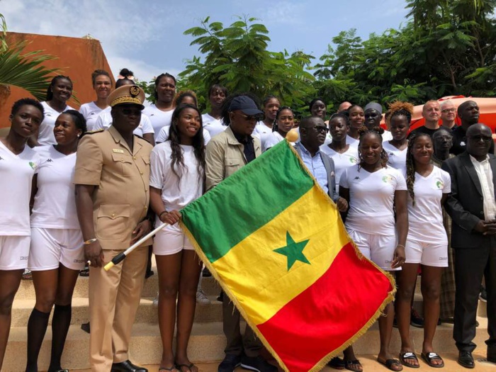 Handball féminin - TQO Dakar2019 : Les « Lionnes » ont reçu le drapeau des mains de Matar Ba