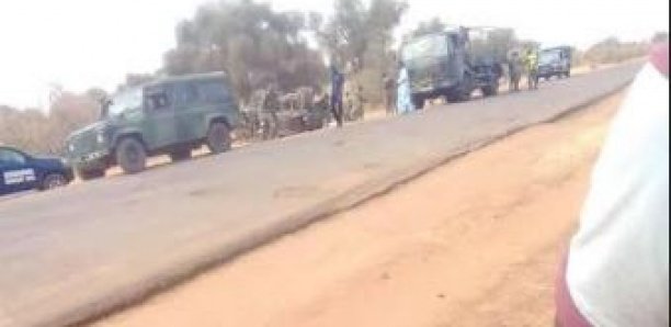 Koki : Accident spectaculaire d’un camion de l’armée sénégalaise