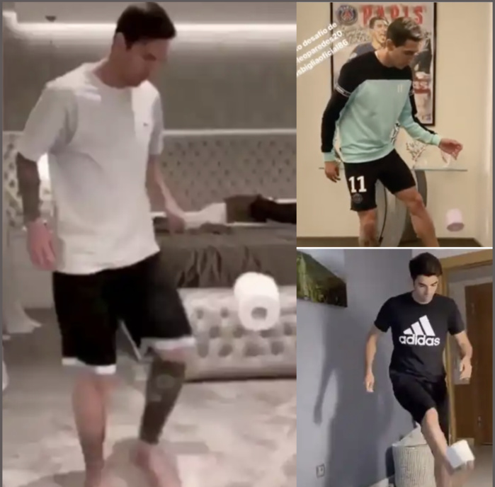 Covid-19 et confinement : Quand le « PQ challenge » contamine les stars du foot…