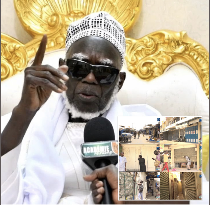 COVID-19 A TOUBA / Ndigël : Le Khalife ordonne la fermeture momentanée du marché Ocass. Énorme renfort policier pour le respect strict du port des masques ...