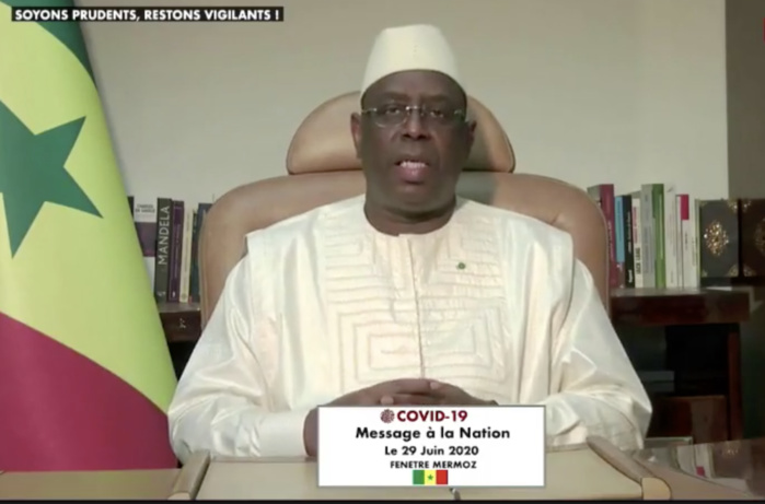 COVID-19 : Le président de la République Macky Sall annonce la levée de l'état d'urgence.