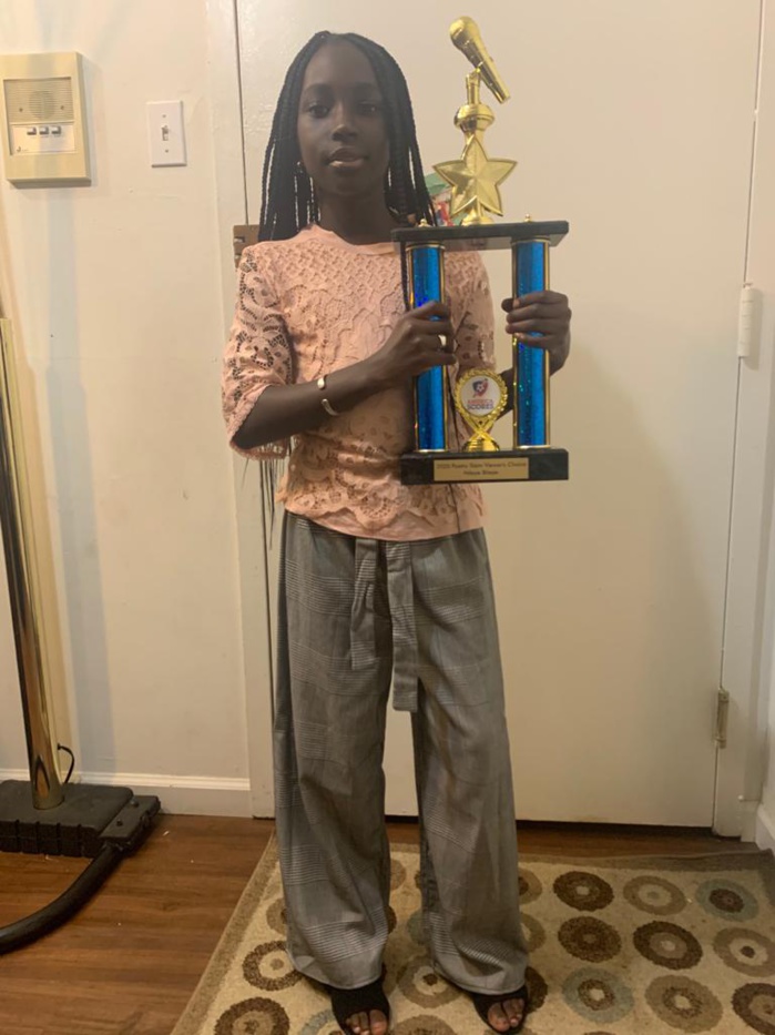 Éducation : Le Sénégal honoré aux Usa. Ndèye Fatou Bitèye, de père et de mère d’origine sénégalaise, remporte le trophée de « USA SLAM NATIONAL POESY 2020 »