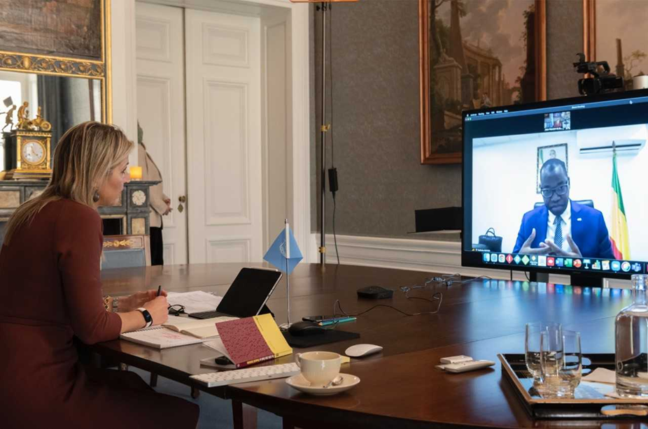 Entretien virtuel entre La Reine Máxima du Royaume des Pays-Bas et le Minstre Yankhoba Diattara