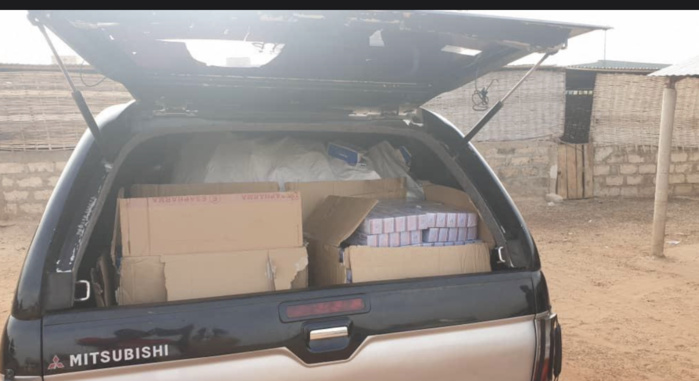 Birkilane : La brigade mobile des douanes de Kaolack procède à la saisie de produits pharmaceutiques d'une valeur de 500 millions de FCFA.