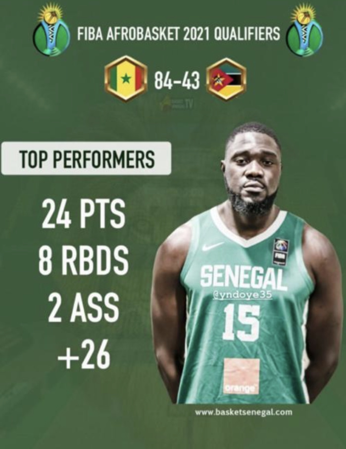 Équipe nationale basket : Youssoupha Ndoye, de la taille et du leadership sur le parquet...