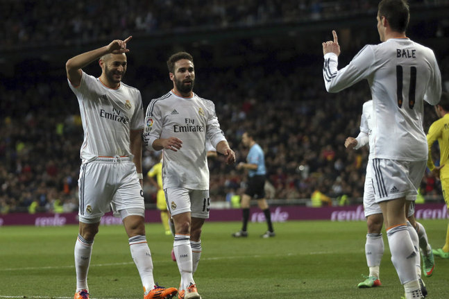 Espagne 23e journée Liga - Real Madrid vs Villarreal. de LigaLe Real s'éclate sans "CR7"