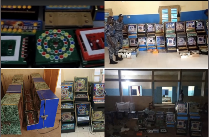 Kaolack, Saint-Louis, Tambacounda, Ourossogui et Ziguinchor : L’importante quantité de machines à sous et près de 4 millions saisis par la gendarmerie…