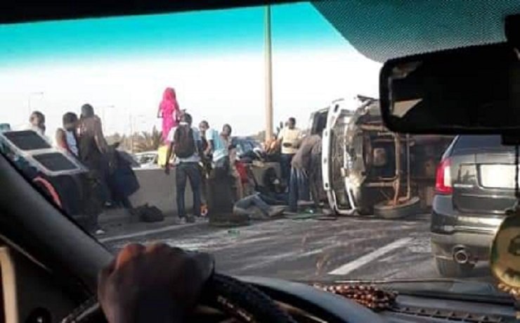 Pikine : Grave accident sur l’autoroute à péage