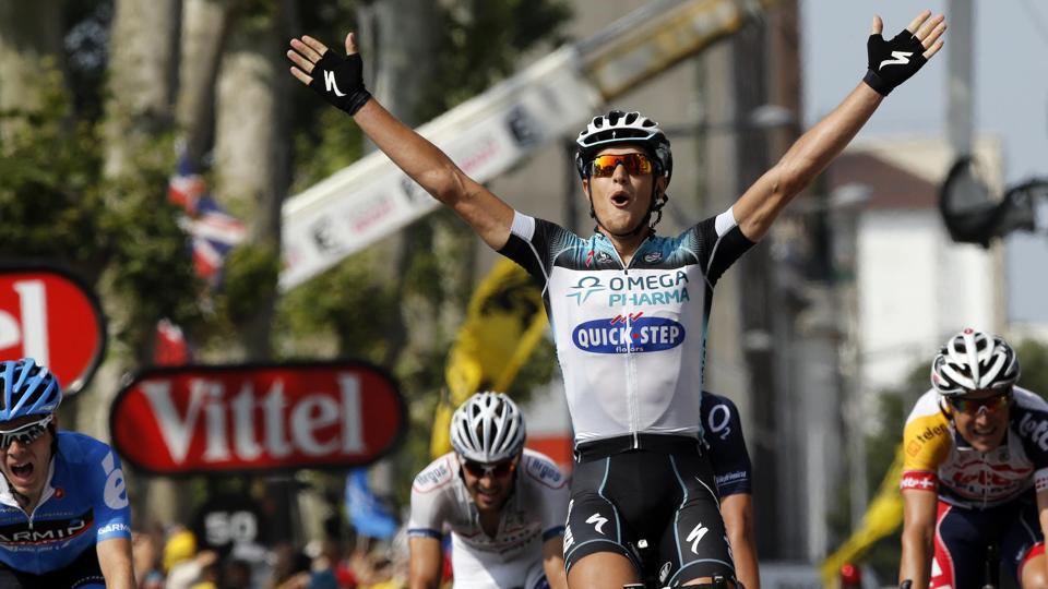 Tour de France 7ème tour - Trentin coiffe Sagan d'un boyau