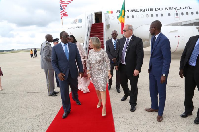 Arrivée en images du Président de la République Macky Sall à Washington