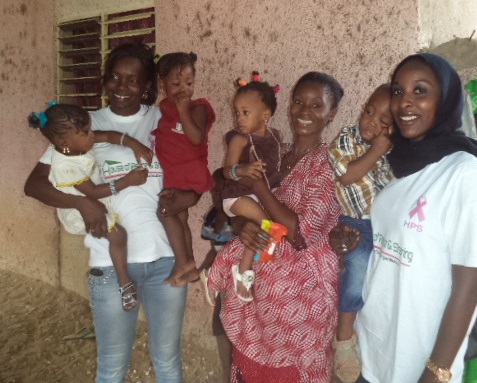 fêter l’anniversaire des quadruplets de Maimouna Touré à Thiès. 