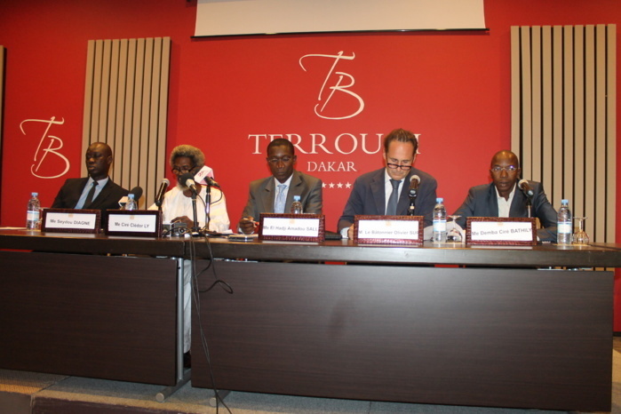 Les avocat de Karim Wade et le ministre Sidiki Kaba, Garde des Sceaux, ministre de la Justice