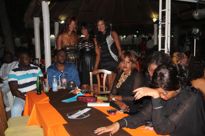 Les hommes d'affaires Elimane Lam et son ami Aziz Ndiaye à la soirée de Pape Diouf au Just 4 U