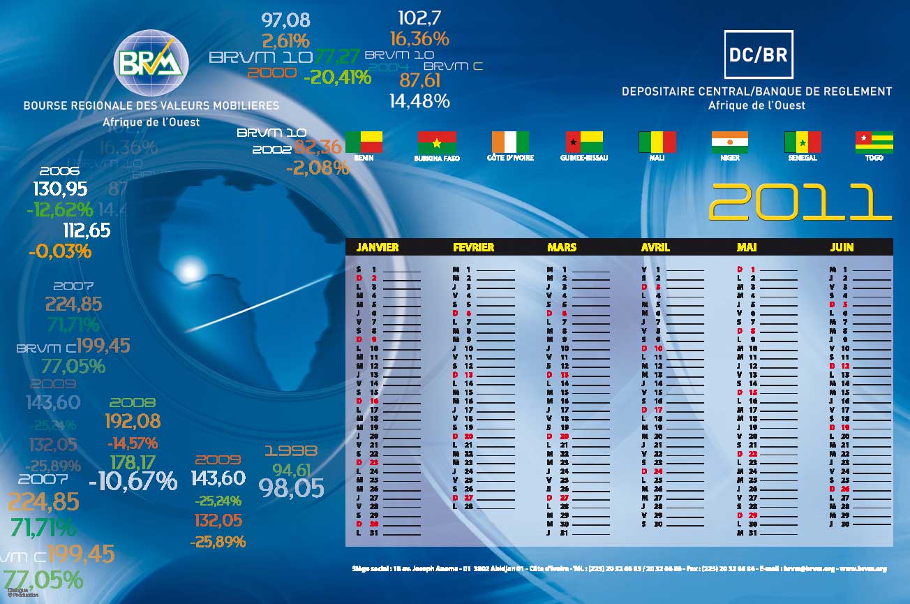 Ecobank et TPCI, titres les plus actifs de la BRVM