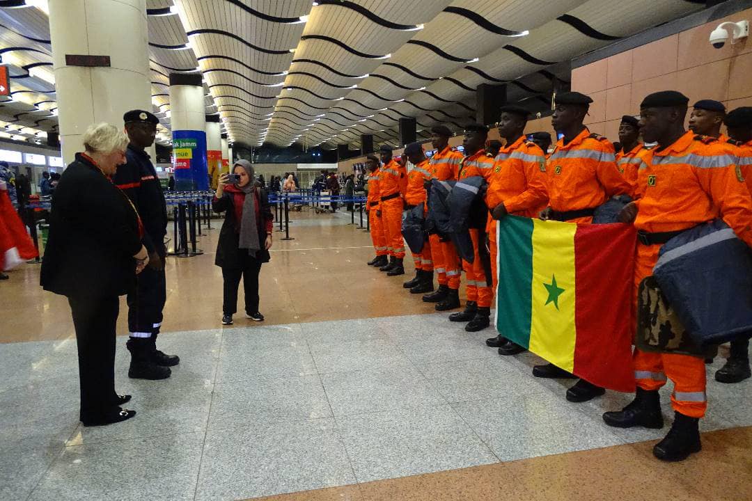 [Images] : Des sapeurs-pompiers sénégalais en route pour la Turquie