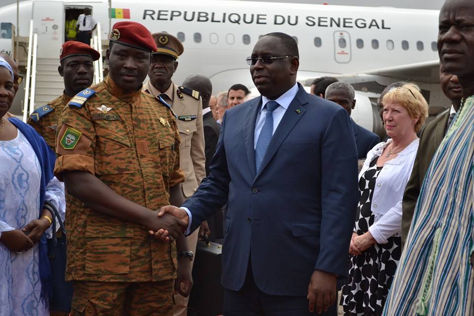 Macky Sall est arrivé à Ouagadougou!