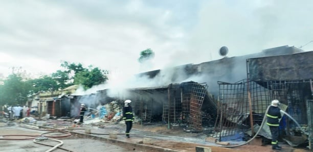 Incendie au marché central de Tamba : Une dizaine de cantines réduites en cendres