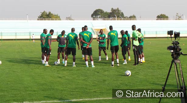 Sénégal / Ghana - Entrainement au stade Honfleur : 12 Lions pour la prise de contact