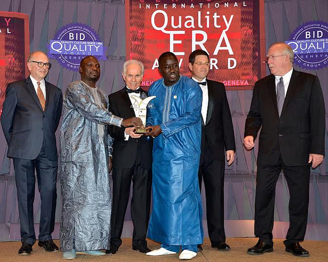 Mbaye Dièye de SFG dédie son prix au Président Sall