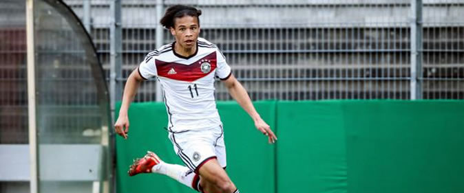 Allemagne : Leroy Sané signe un doublé avec l'équipe nationale U19