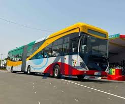 TRANSPORTS / Réception de bus articulés du BRT, mardi