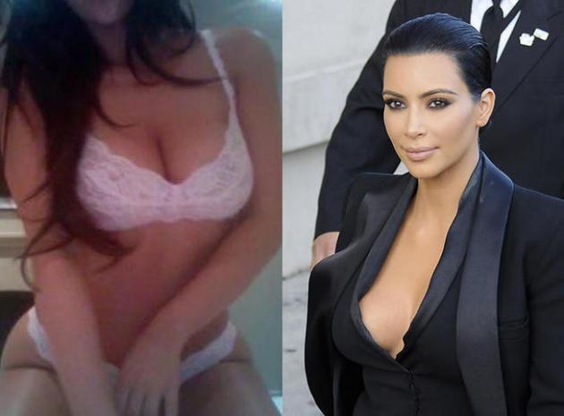 Kim Kardashian en soutien-gorge pour la promo de son livre