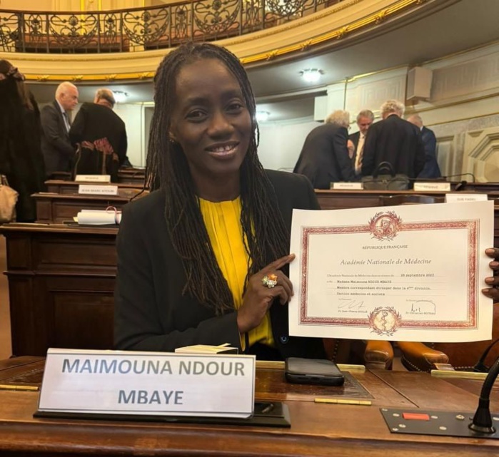 UCAD: Pr Maïmouna Ndour Mbaye intègre l'Académie Française de Médecine