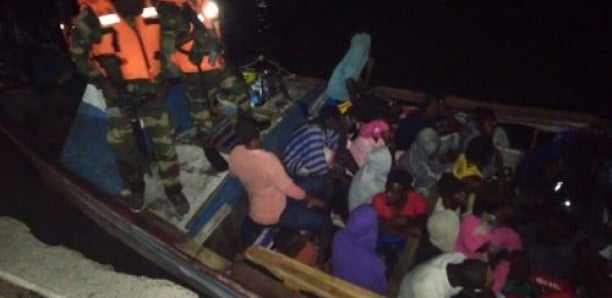 Saint-Louis : 74 migrants interceptés par la base navale Nord